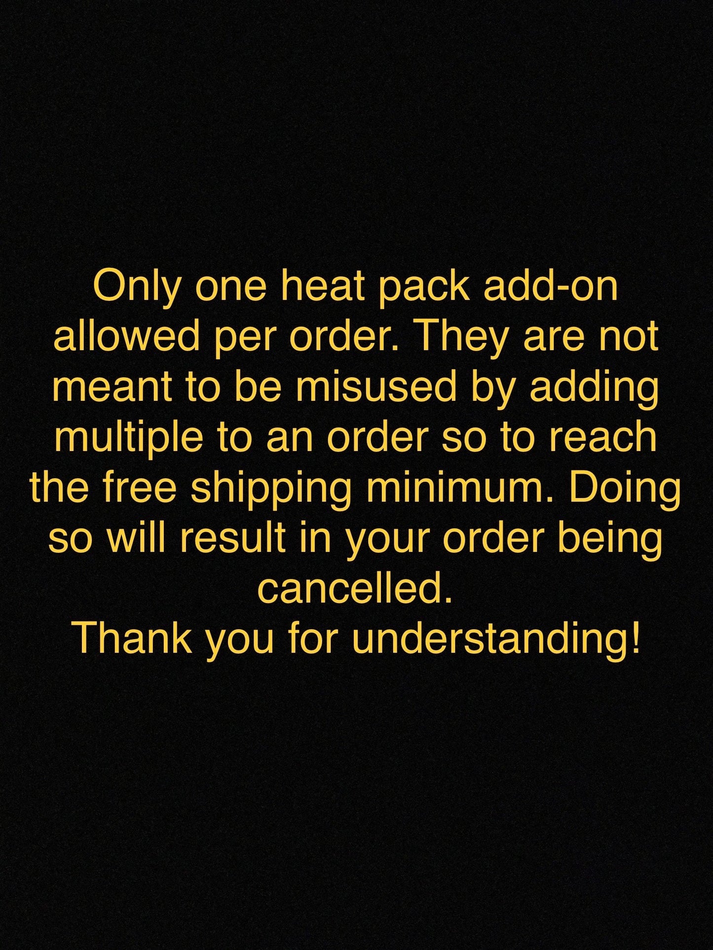 96 HR UniHeat Shipping Warmer – For Cold Climates Add-on Item - Cactology